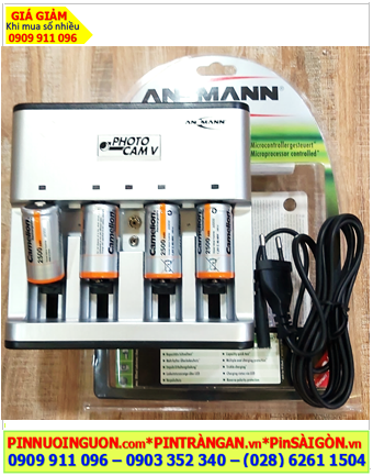 Ansman Photocam V _Bộ sạc pin Photocam V kèm 4 pin sạc C Camelion NH-C2500BP2 (C2500mAh 1.2v)
